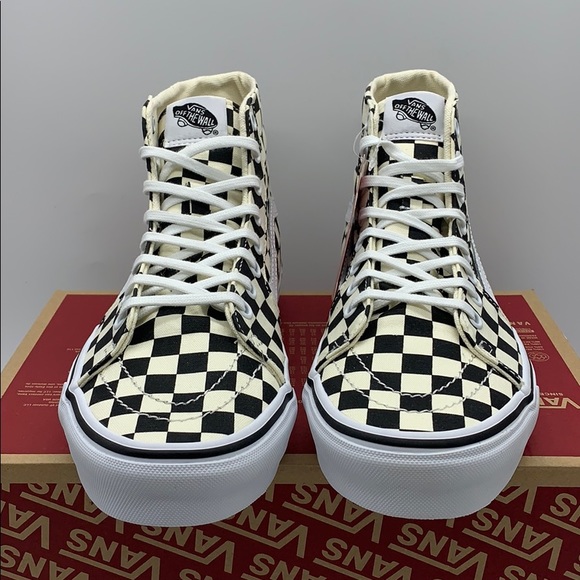 VANS Sk-8-Hi TAPERED CHECKERBOARD black/true white - Picture 6 of 16